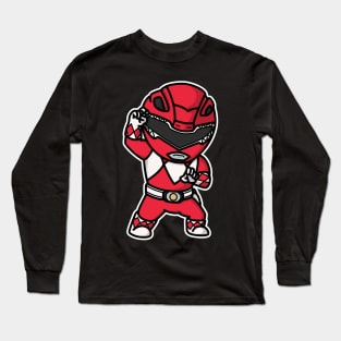 TyrannoRanger Kyouryuu Sentai Zyuranger Chibi Style Kawaii Long Sleeve T-Shirt